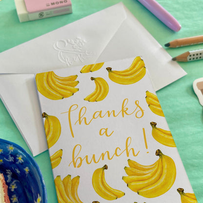 Thanks A Bunch Banana Thank You Card And Hope Designs Cards
