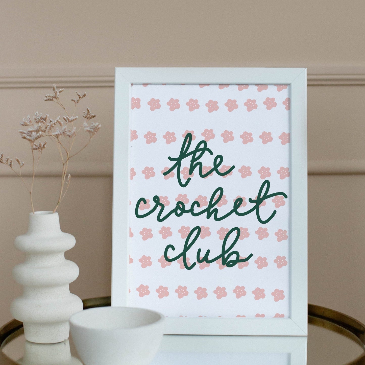 The Crochet Club Wall Art Print And Hope Designs Print