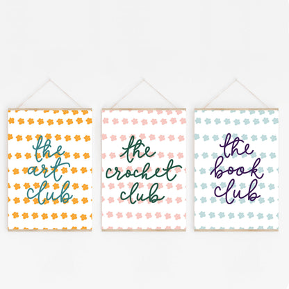 The Crochet Club Wall Art Print And Hope Designs Print