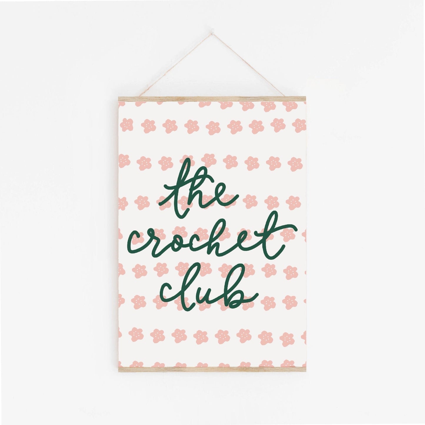 The Crochet Club Wall Art Print And Hope Designs Print