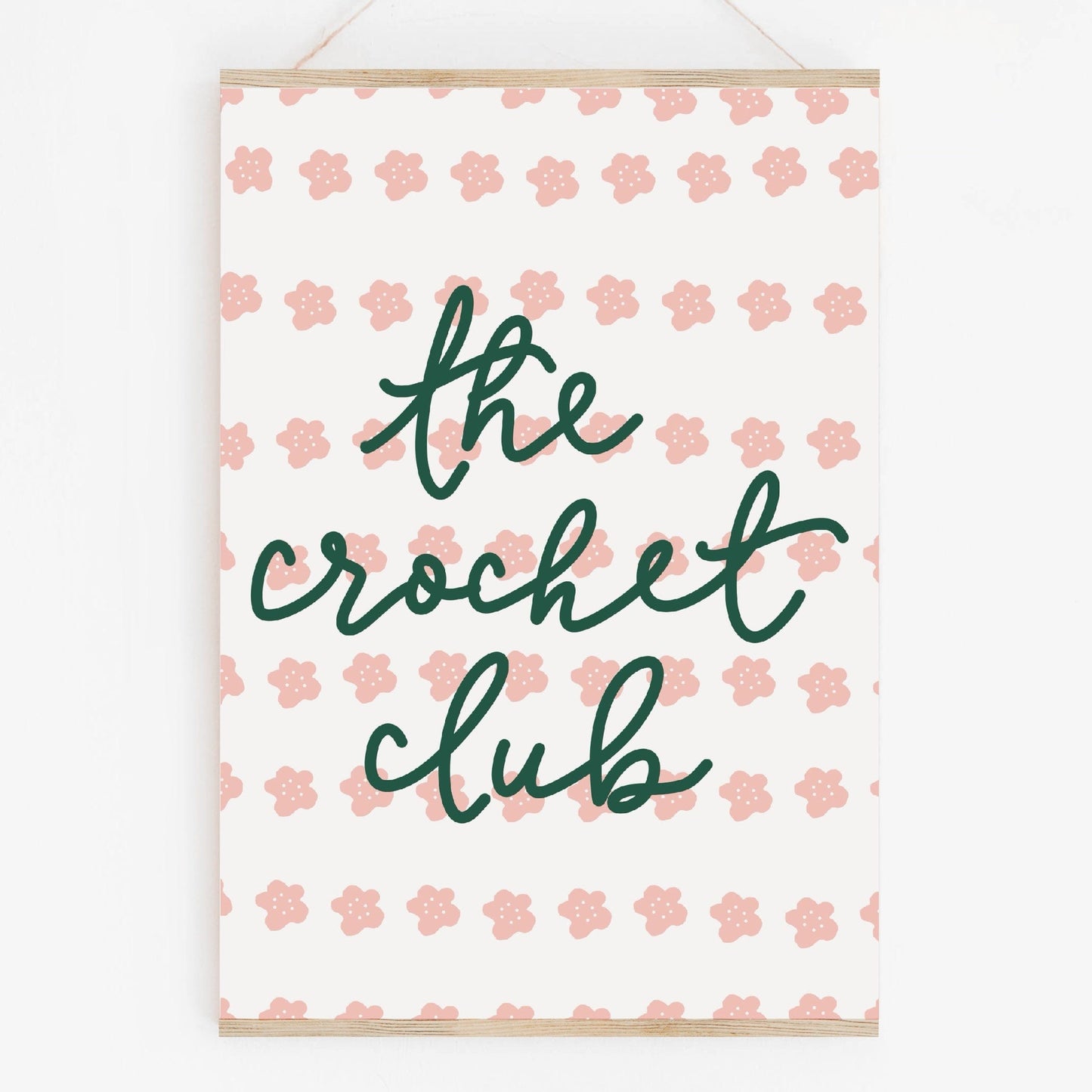 The Crochet Club Wall Art Print And Hope Designs Print