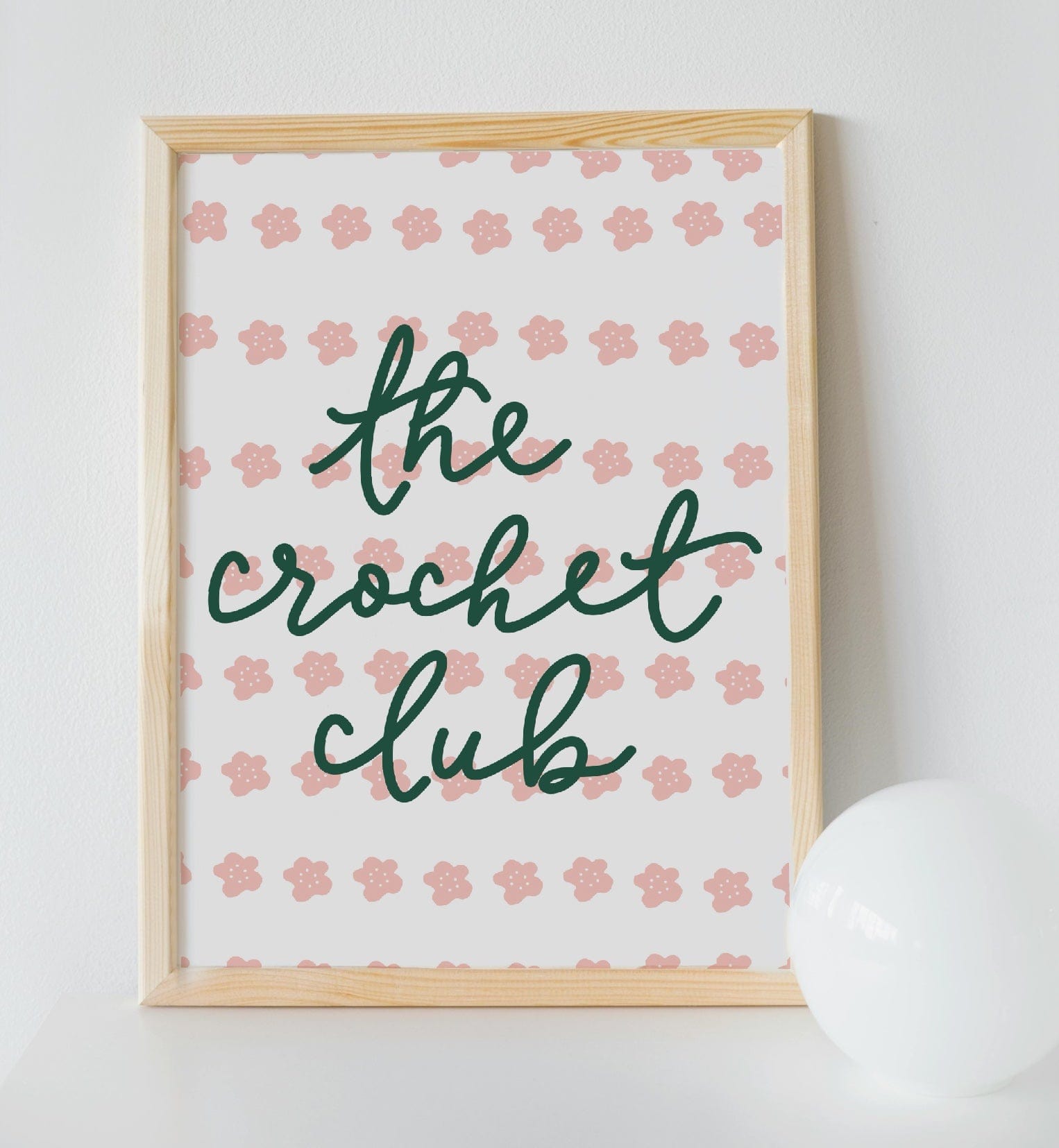 The Crochet Club Wall Art Print And Hope Designs Print