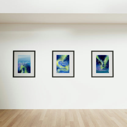 The Lord's Prayer wall print trio And Hope Designs Print