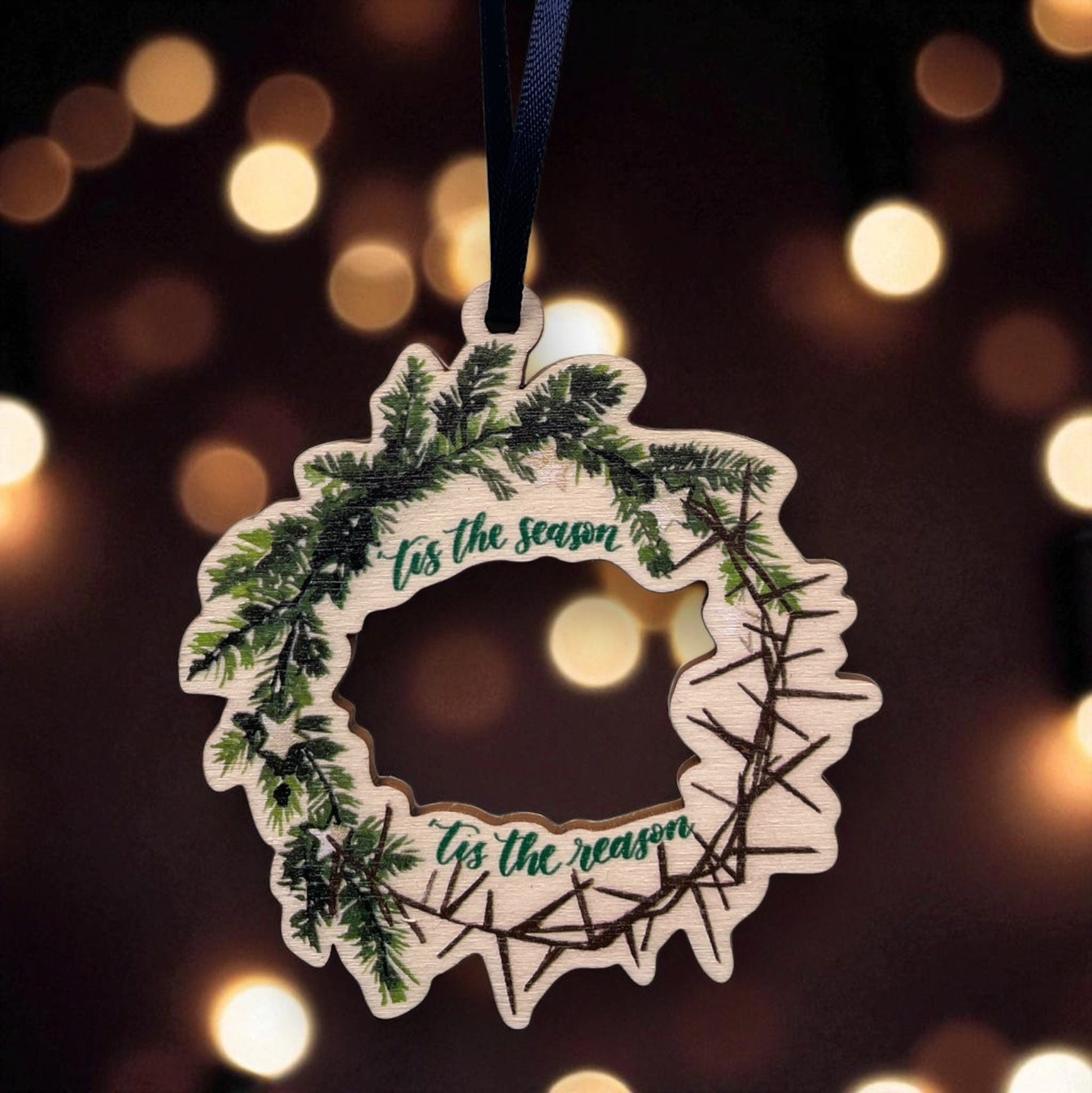 The Season & The Reason Christian Wooden Christmas Decoration And Hope Designs Baubles