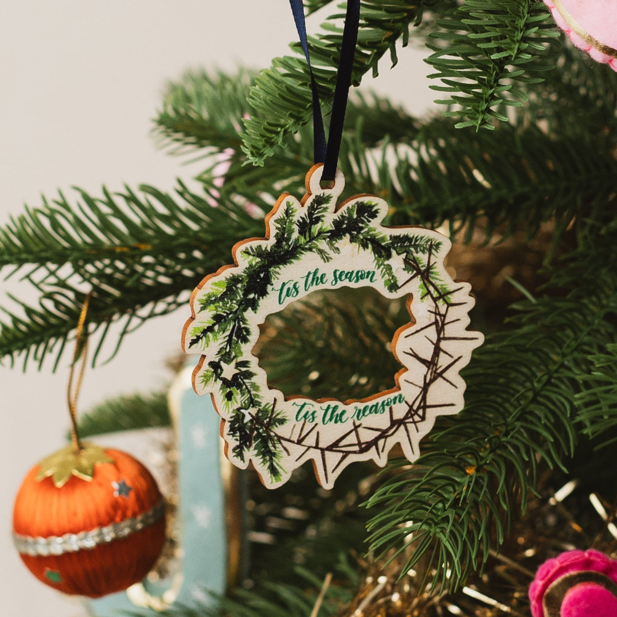 The Season & The Reason Christian Wooden Christmas Decoration And Hope Designs Baubles