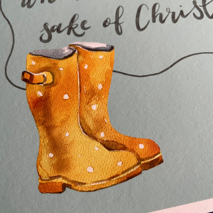 The Tedious is Momentous Christian Wall Print And Hope Designs