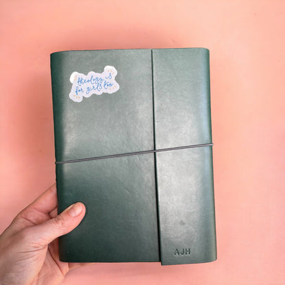 Theology is for girls too - Christian sticker - vinyl And Hope Designs stickers