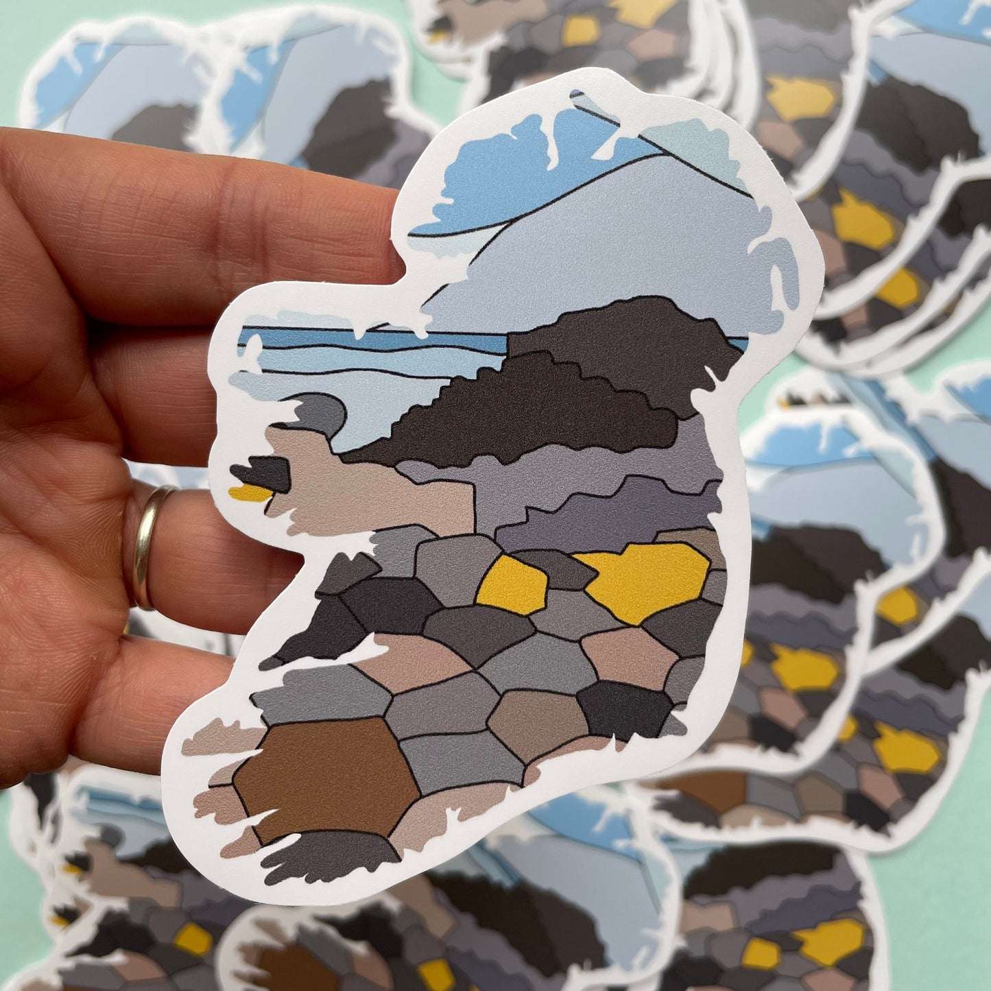 Travel vinyl sticker - Ireland with giants causeway And Hope Designs stickers