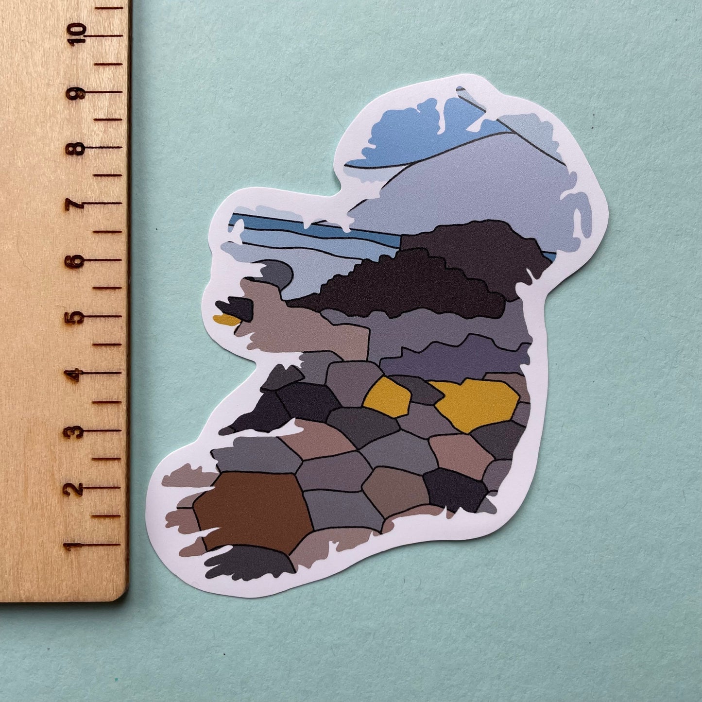 Travel vinyl sticker - Ireland with giants causeway And Hope Designs stickers