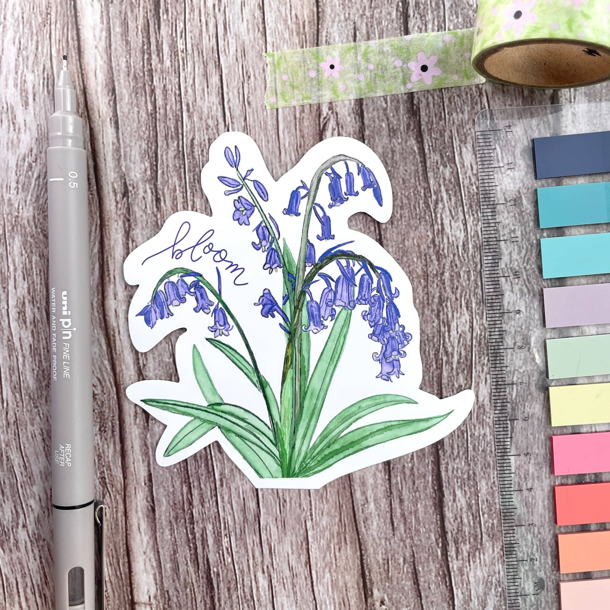 Vinyl Sticker - Bloom Bluebell And Hope Designs stickers