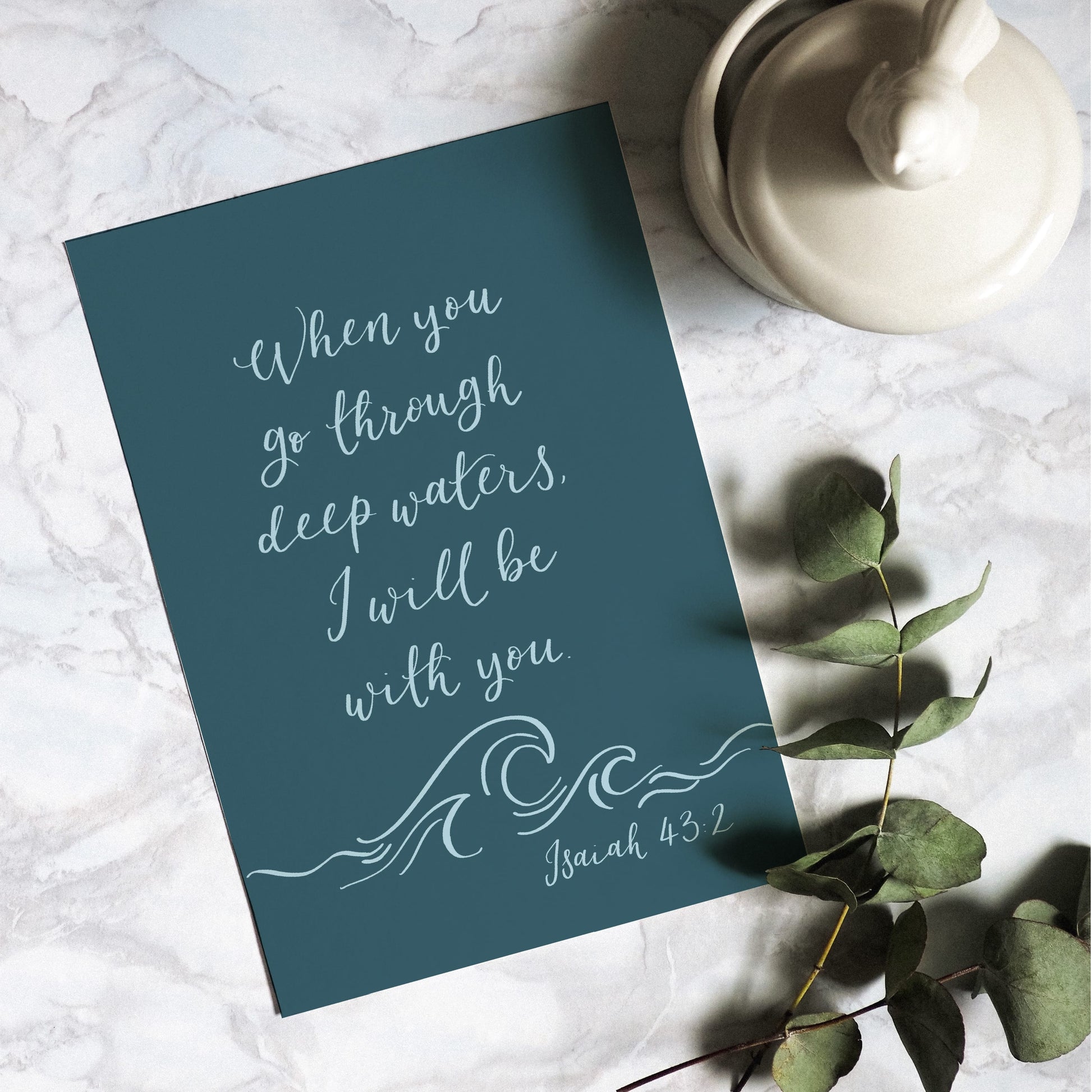 When You Go Through Deep Waters Card And Hope Designs Cards