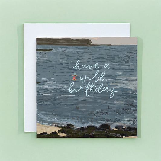 Wild Swimming Birthday Card - Have A Wild Birthday And Hope Designs Cards