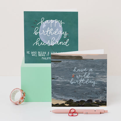 Wild Swimming Birthday Card - Have A Wild Birthday And Hope Designs Cards