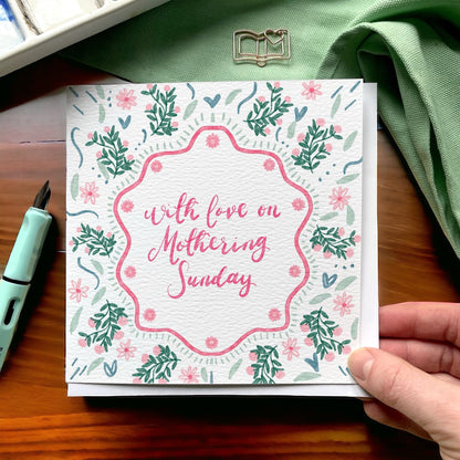 With love on Mothering Sunday card And Hope Designs Cards