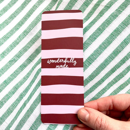 Wonderfully Made Christian Bookmark And Hope Designs Bookmark