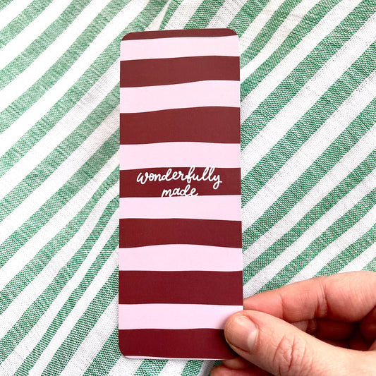 Wonderfully Made Christian Bookmark And Hope Designs Bookmark