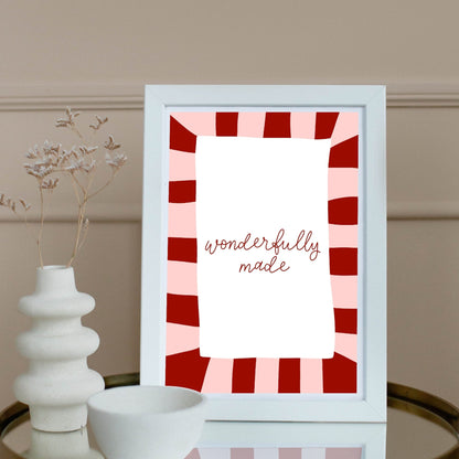 Wonderfully Made Christian Print And Hope Designs Print