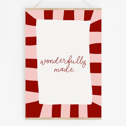 Wonderfully Made Christian Print And Hope Designs Print