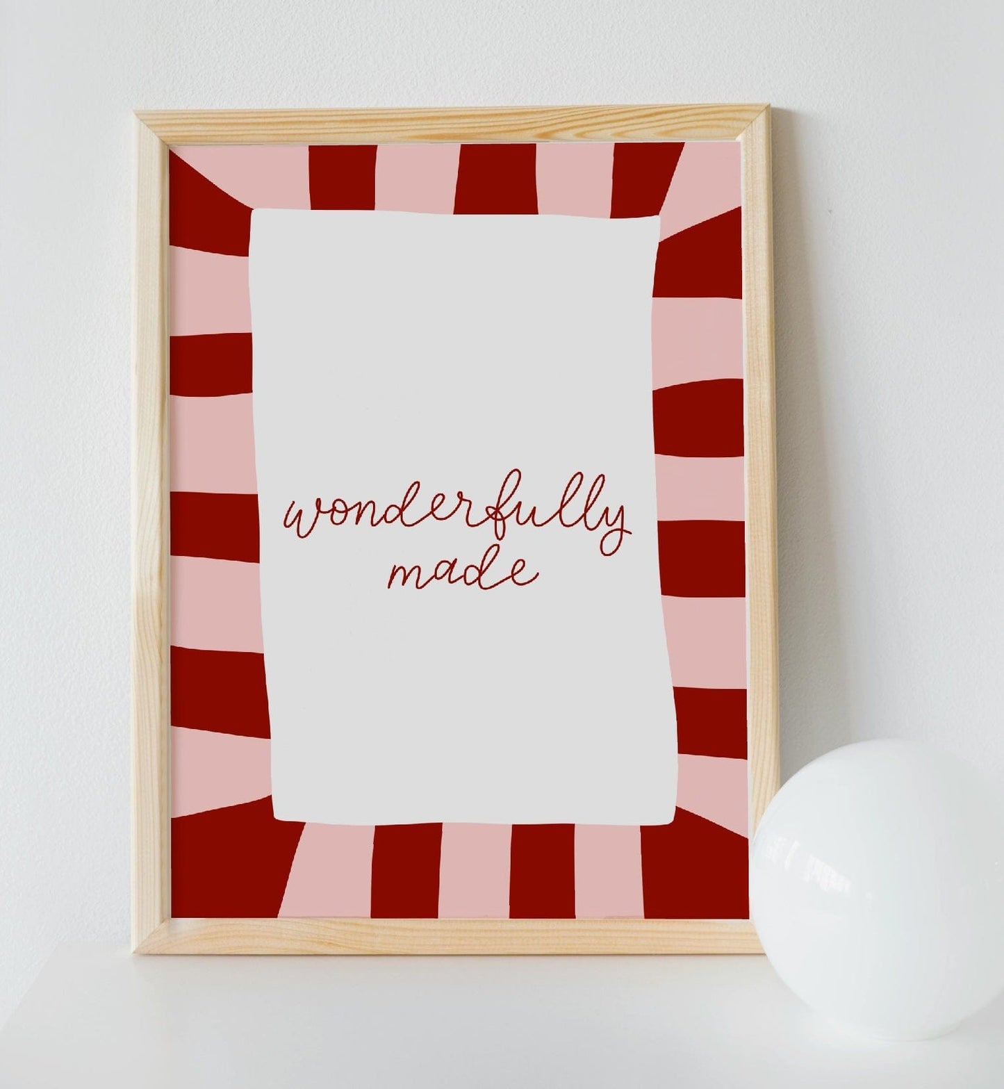 Wonderfully Made Christian Print And Hope Designs Print