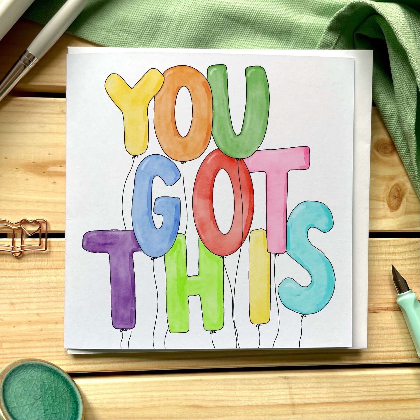 You got this balloon greeting card And Hope Designs Cards