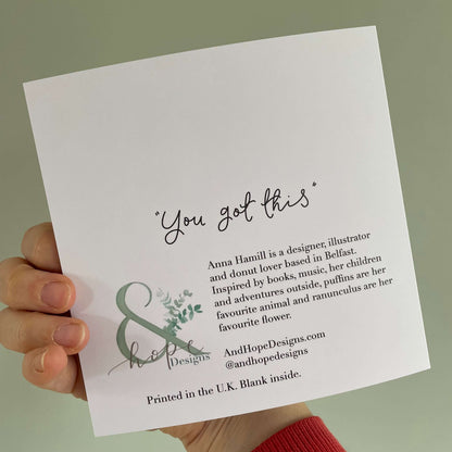 You got this balloon greeting card And Hope Designs Cards