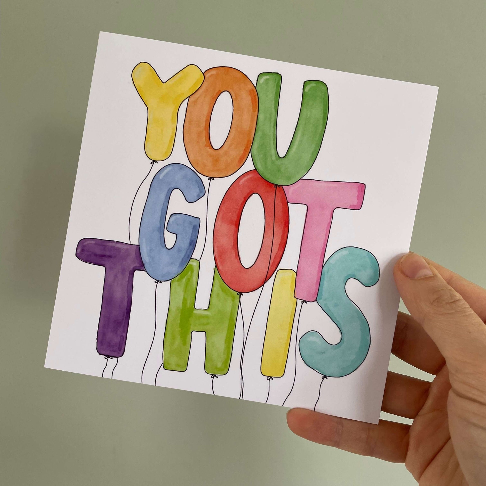 You got this balloon greeting card And Hope Designs Cards
