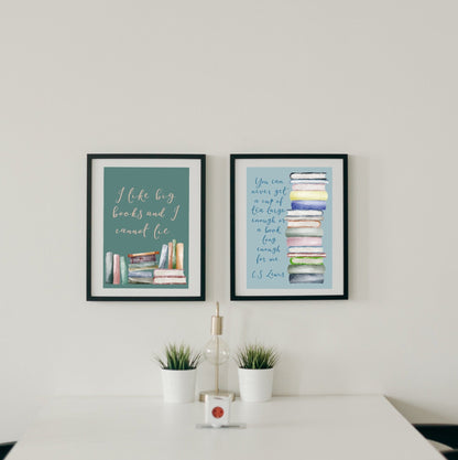 A4 I like big books and I cannot lie print And Hope Designs Print