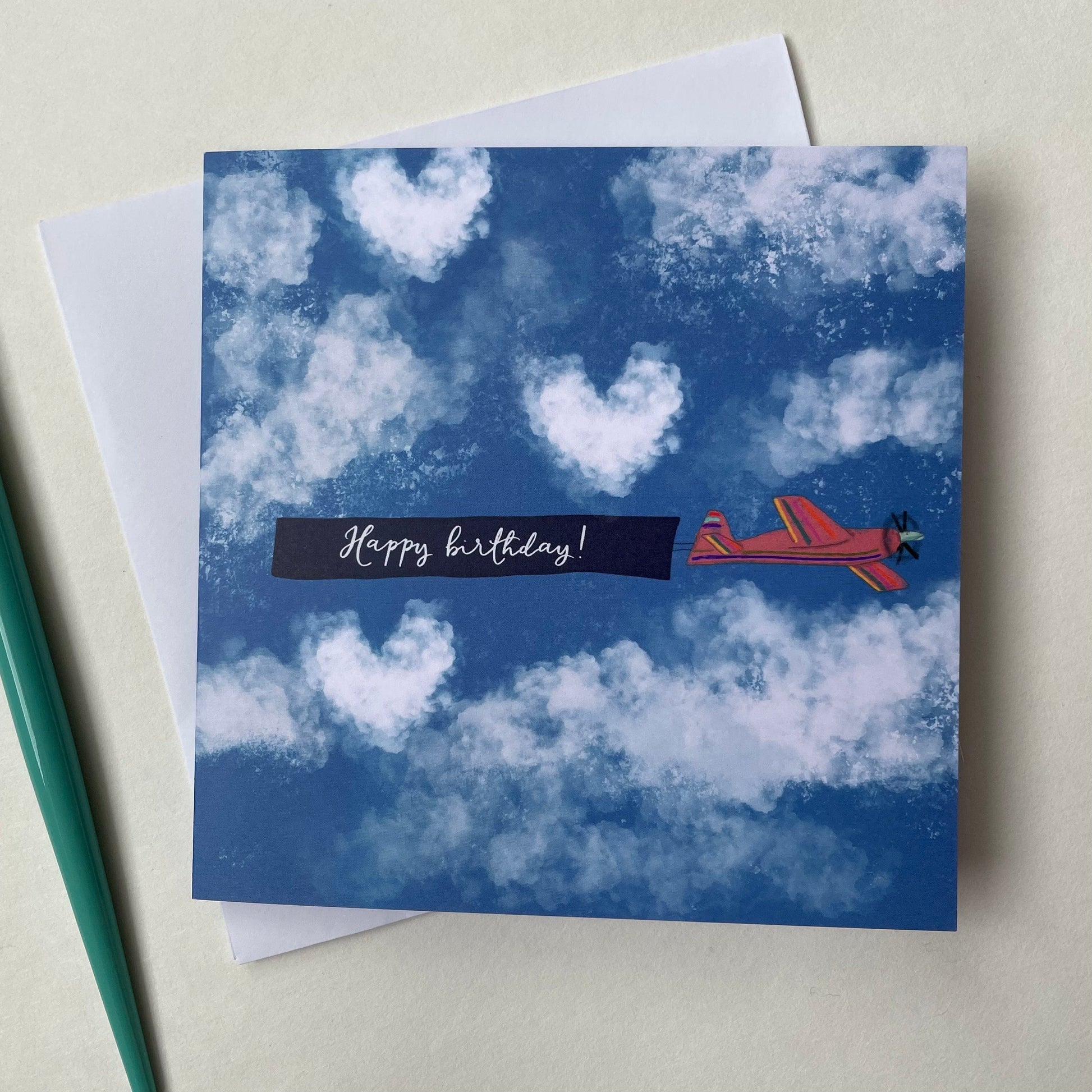 And Hope Designs Greeting & Note Cards Aeroplane message happy birthday card