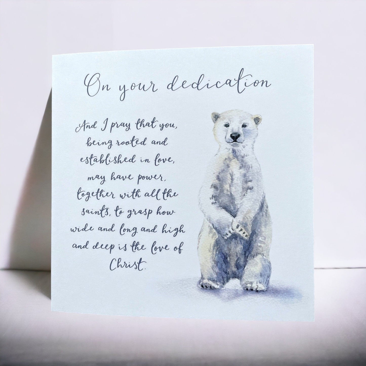 And Hope Designs Cards Baby dedication card