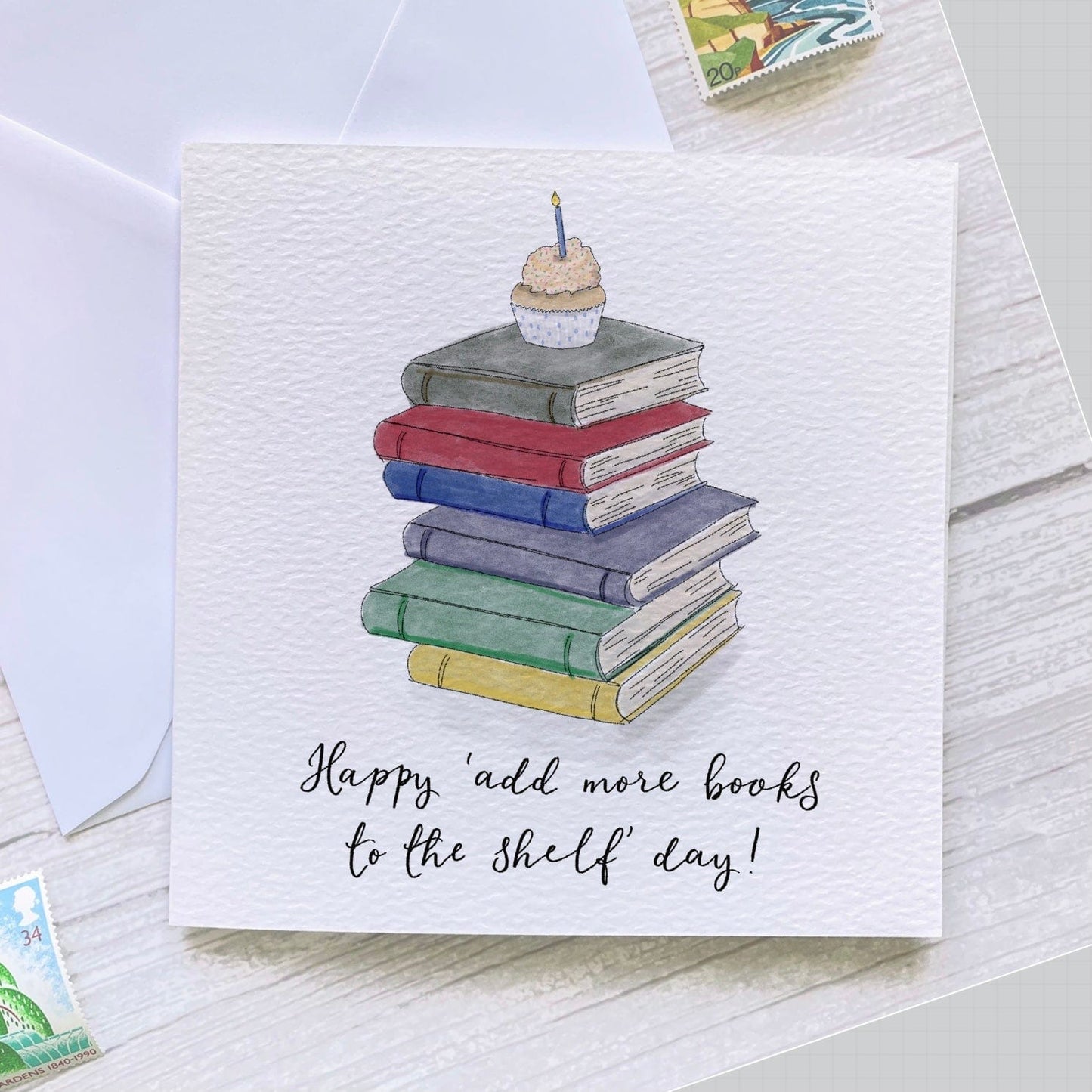And Hope Designs Cards Birthday card for book lovers