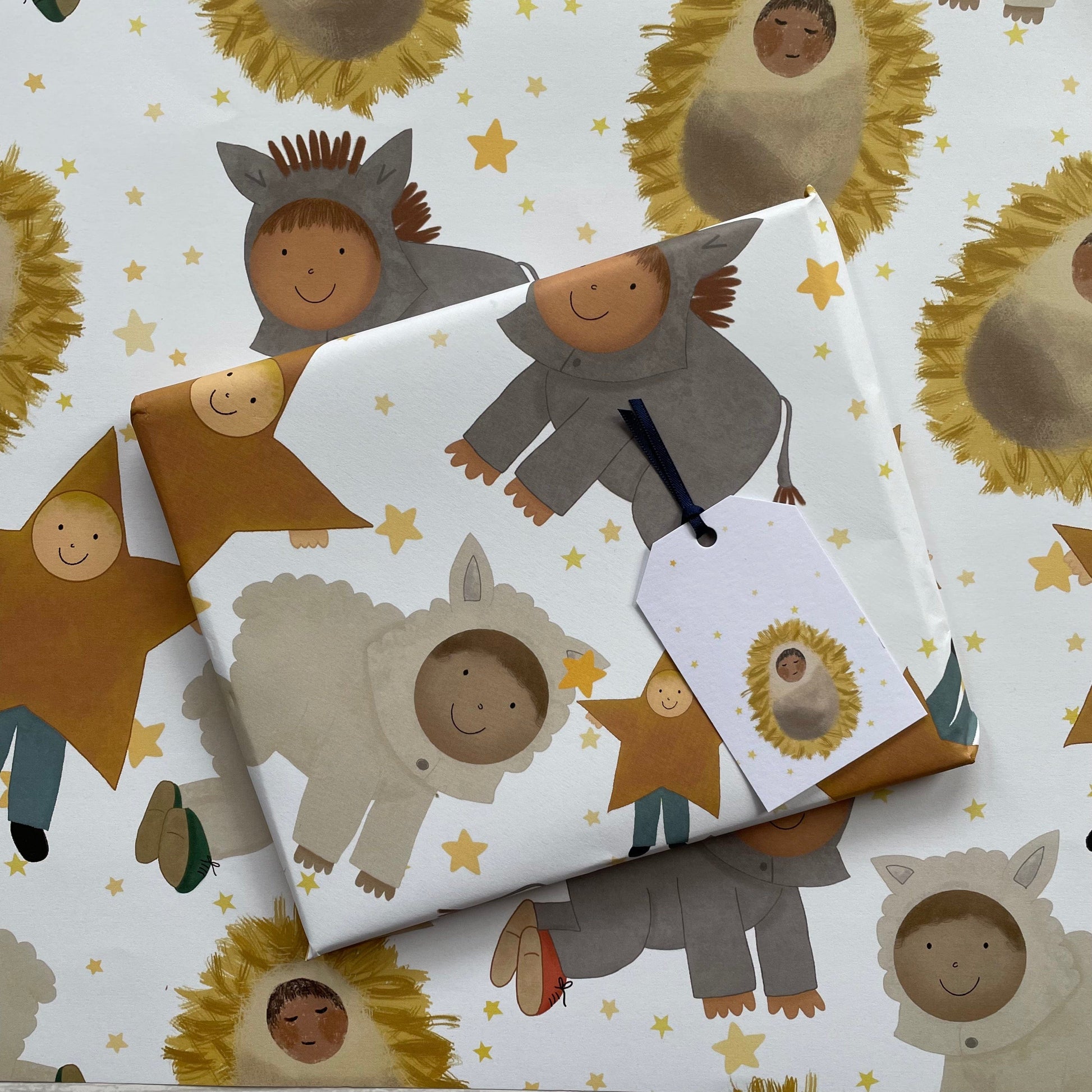 And Hope Designs Wrapping Paper Christian Christmas nativity wrapping paper