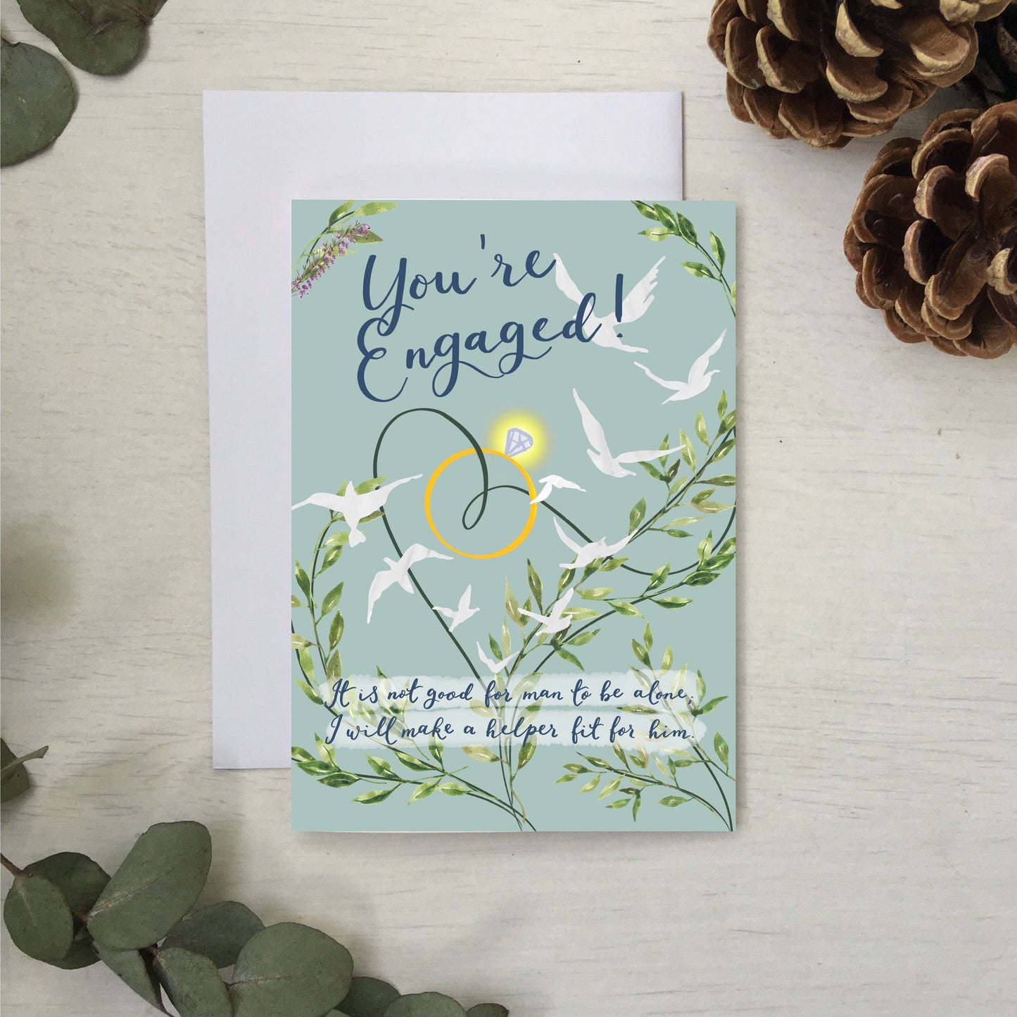 And Hope Designs Cards Christian engagement card