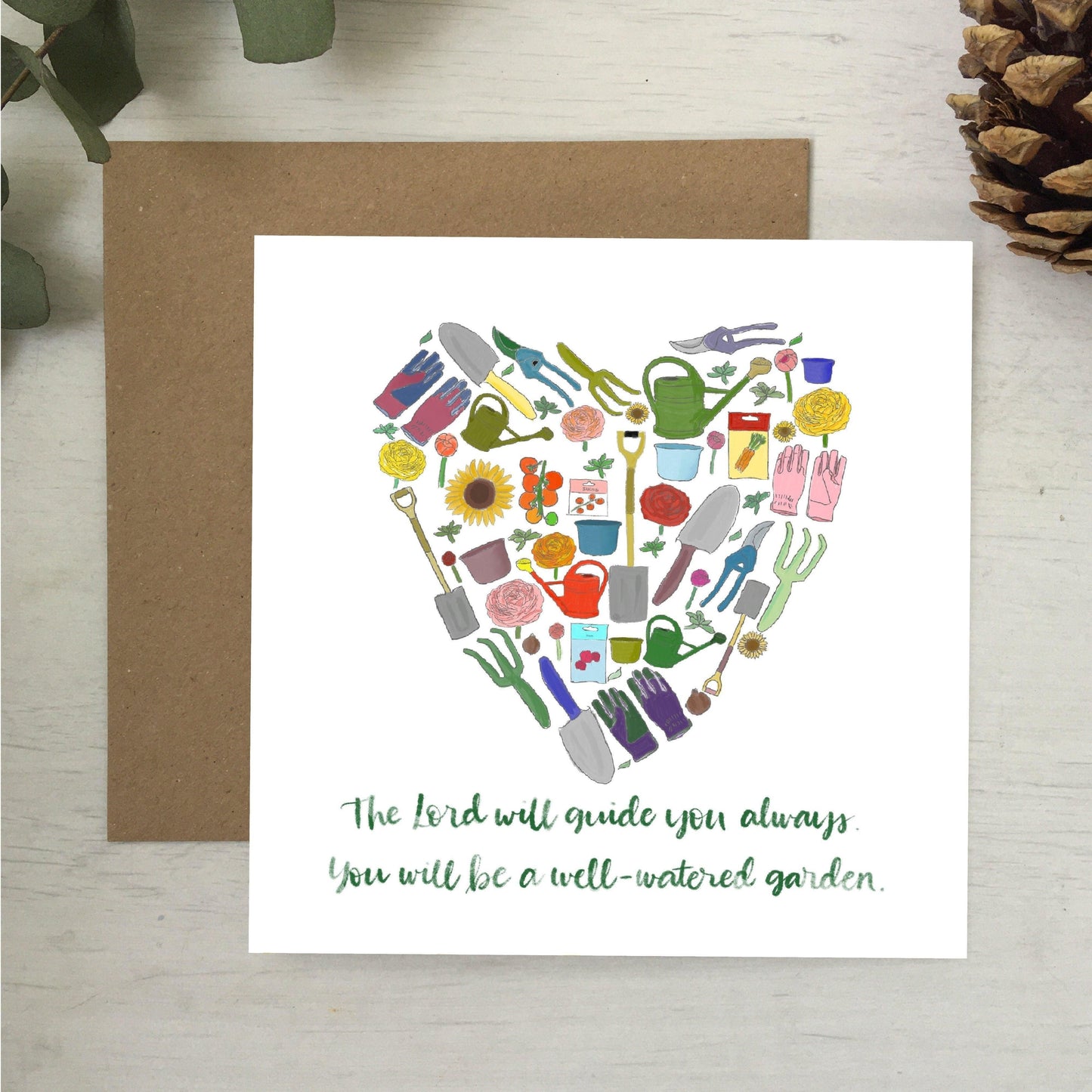 And Hope Designs Cards Christian gardening heart card