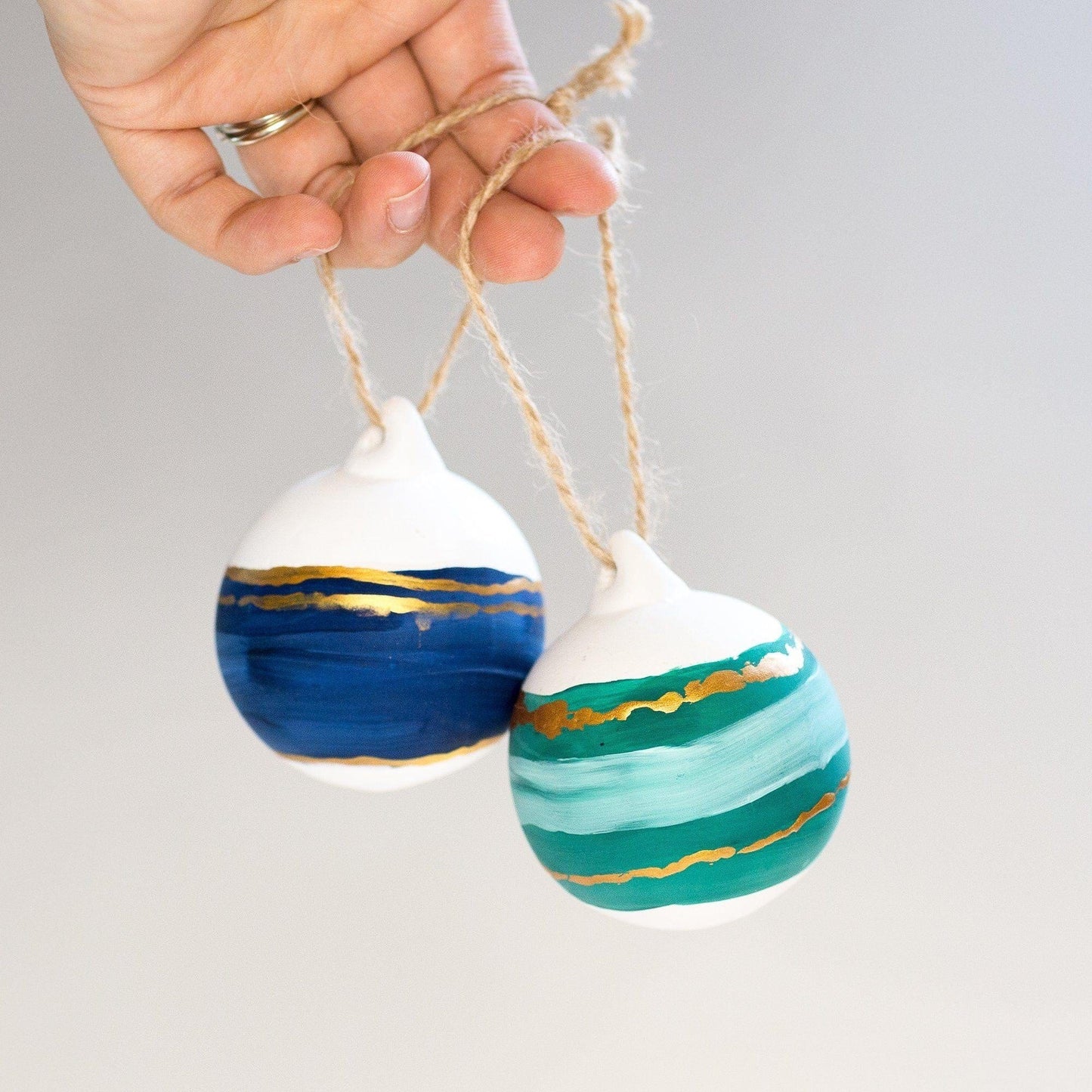 And Hope Designs Baubles Christmas Baubles - nature inspired painted