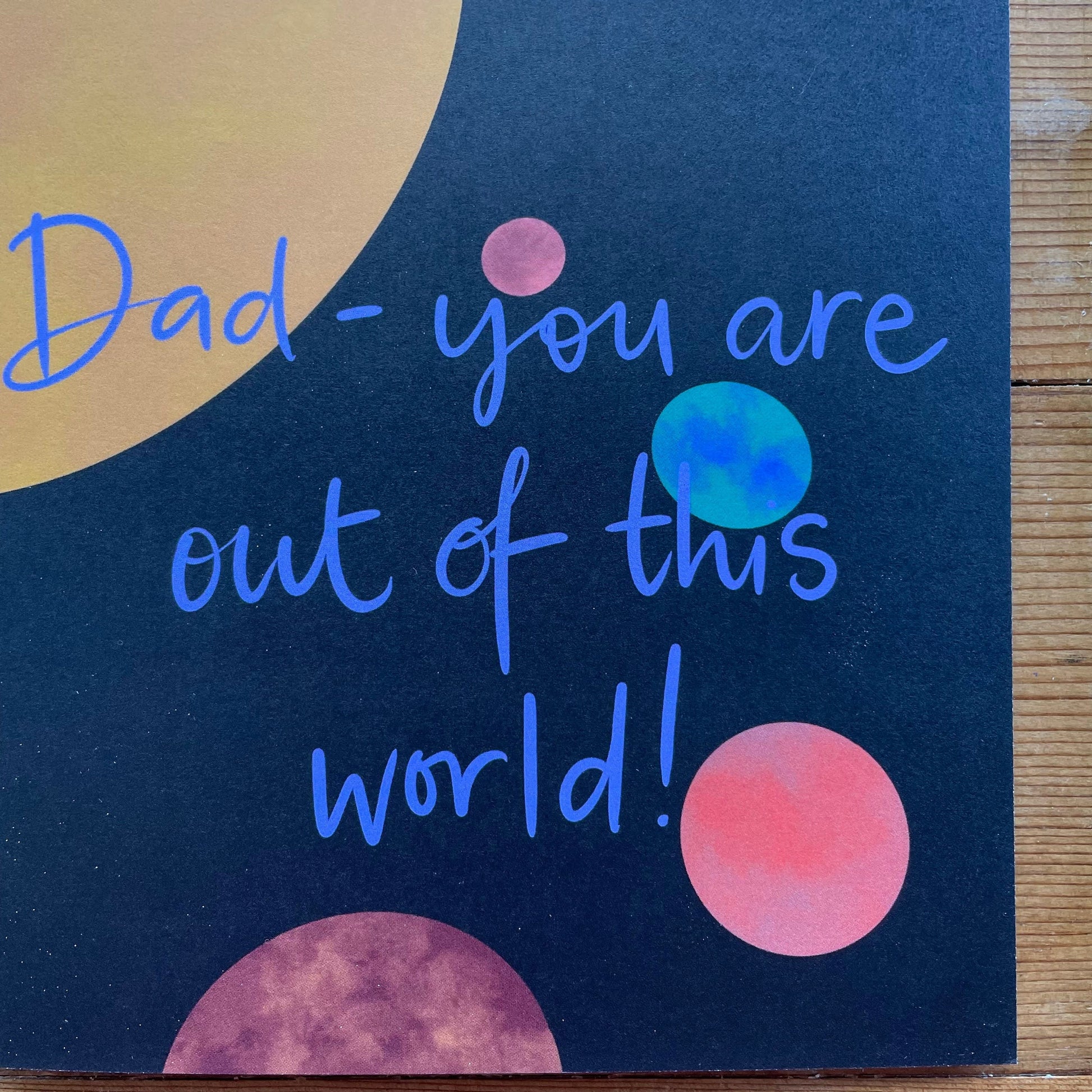 And Hope Designs Greeting & Note Cards Dad you’re out of this world card