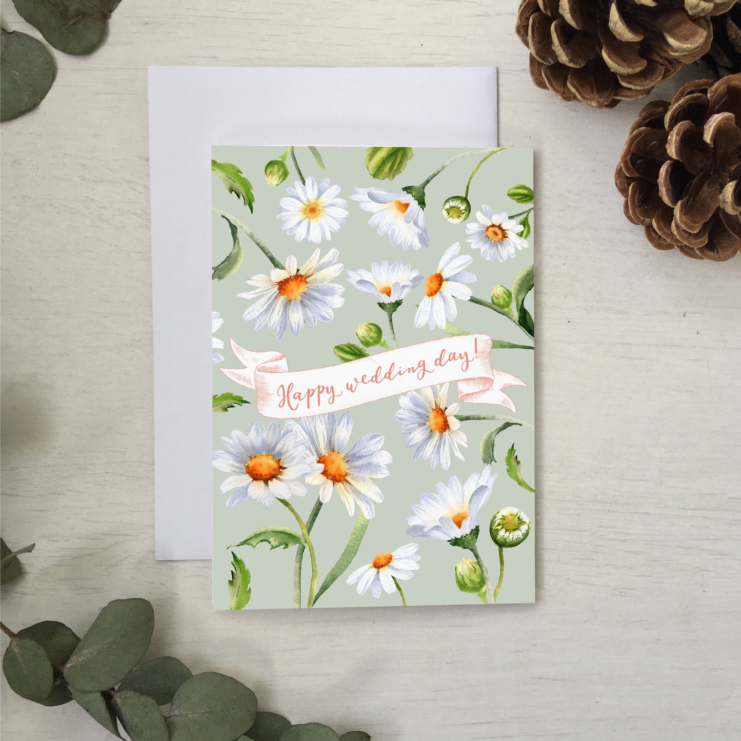 And Hope Designs Cards Daisies wedding card