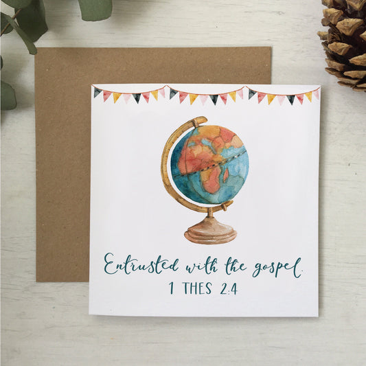 And Hope Designs Greeting & Note Cards Entrusted with the gospel card