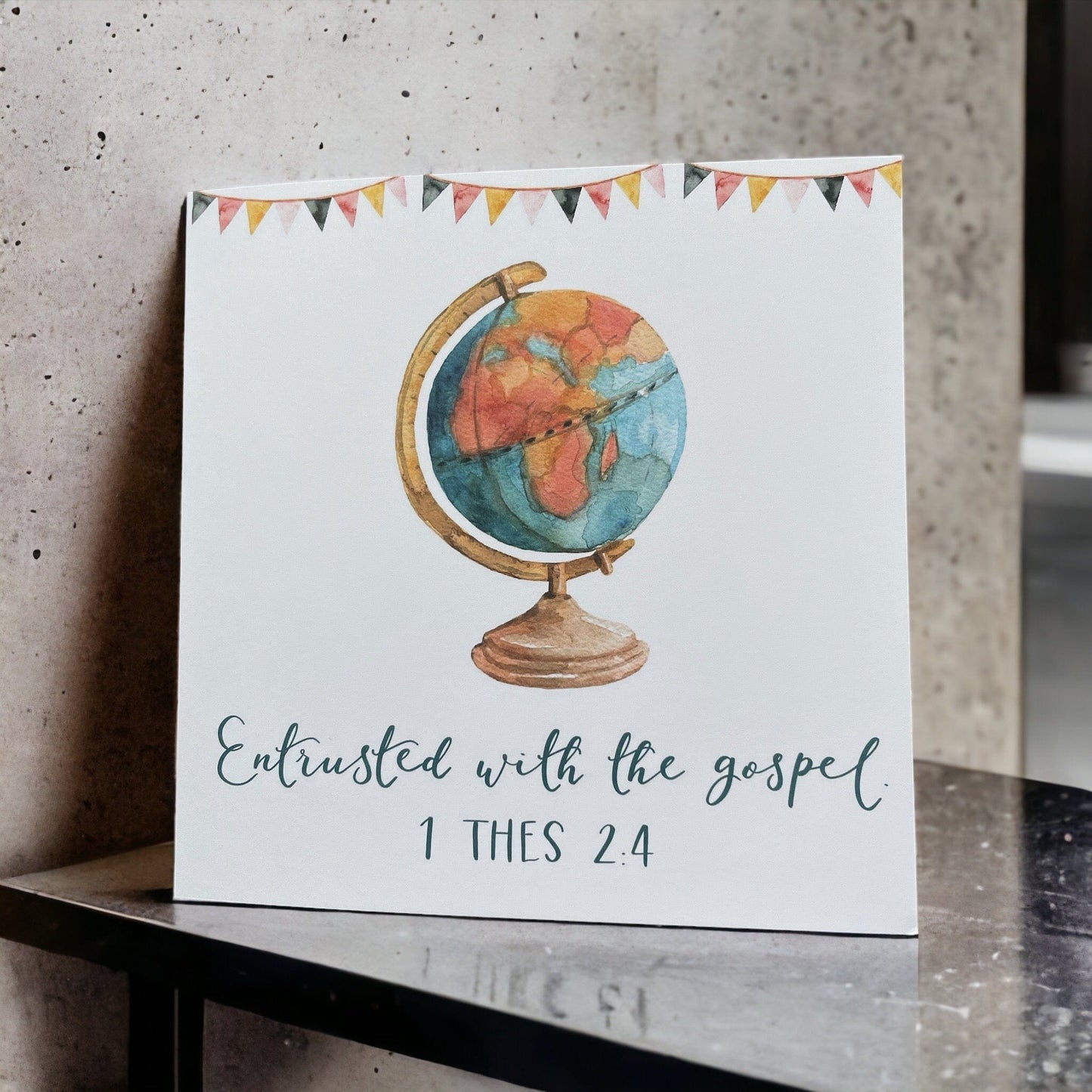 And Hope Designs Greeting & Note Cards Entrusted with the gospel card