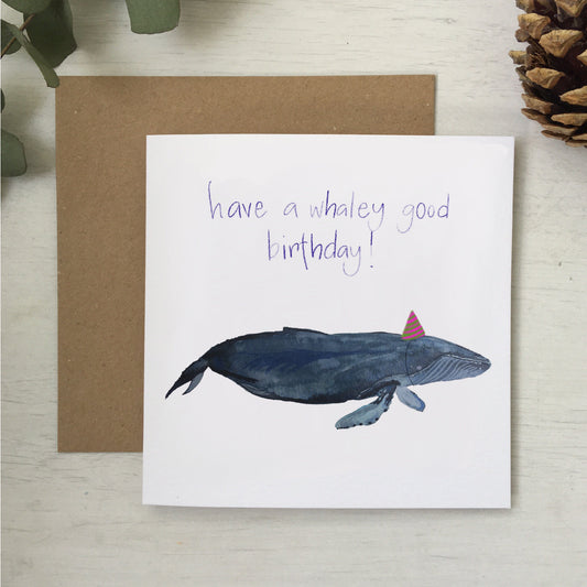 And Hope Designs Cards Funny pun whale birthday card