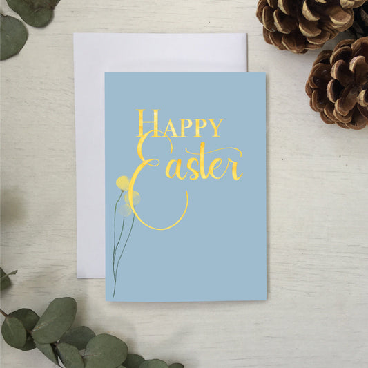 Happy Easter pastel blue card Greeting & Note Cards And Hope Designs   