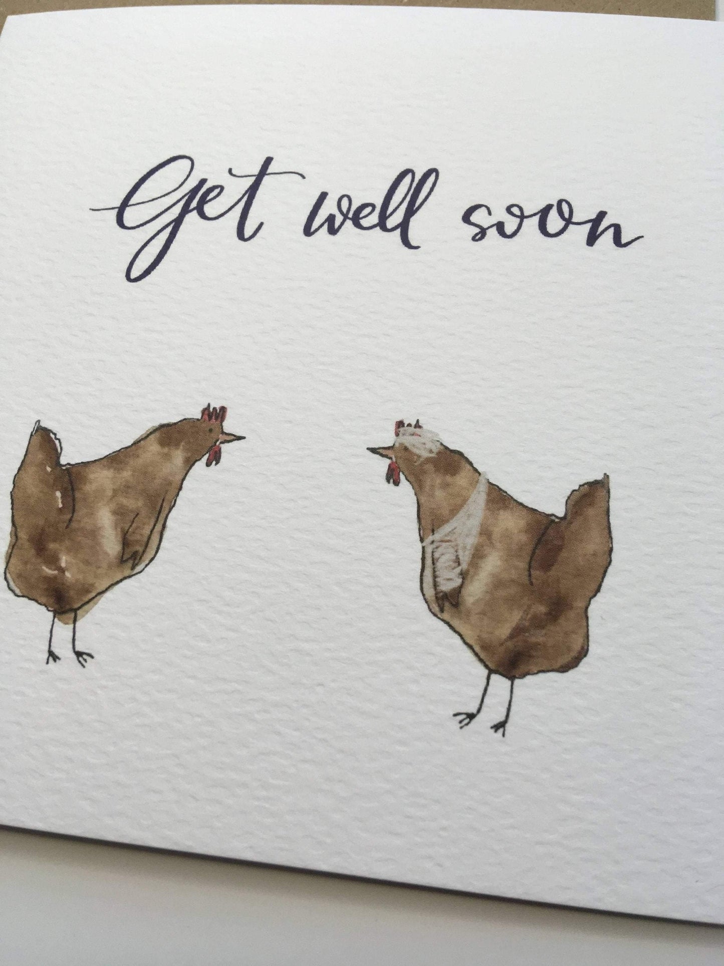 And Hope Designs Cards Hens get well soon card