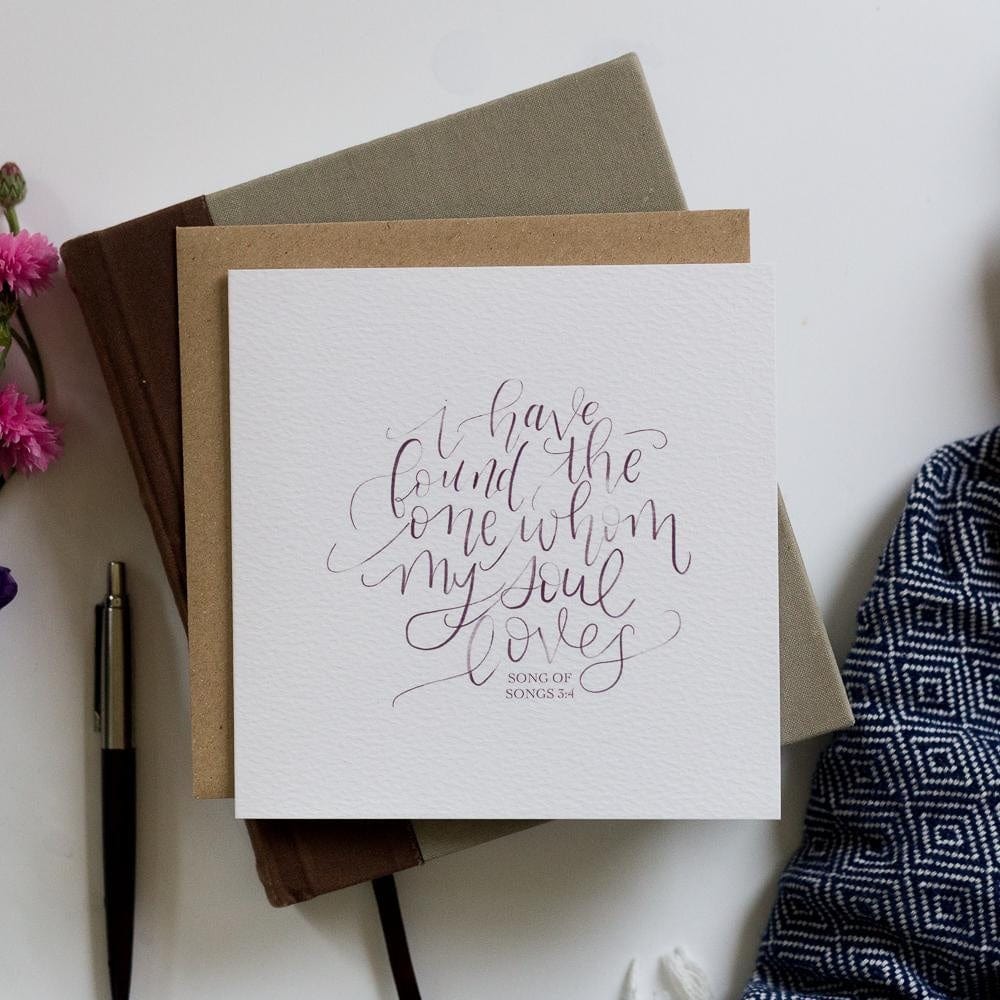 Card for husband with Bible verse