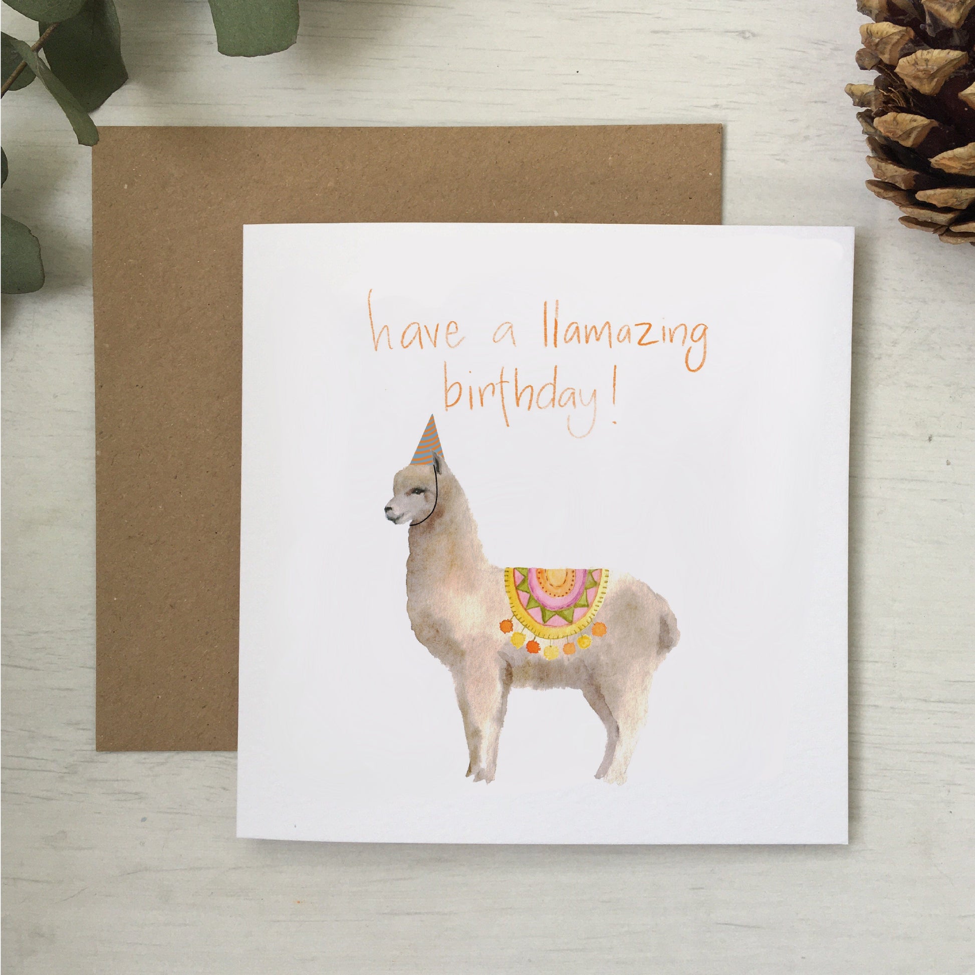 And Hope Designs Cards Llama birthday card