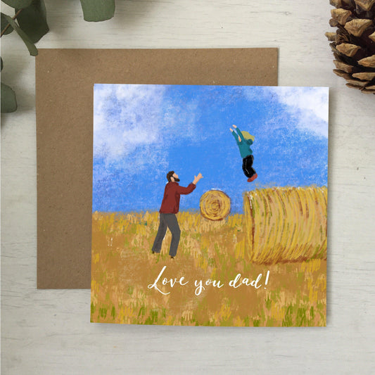 Love you dad illustrated card Greeting & Note Cards And Hope Designs    - And Hope Designs