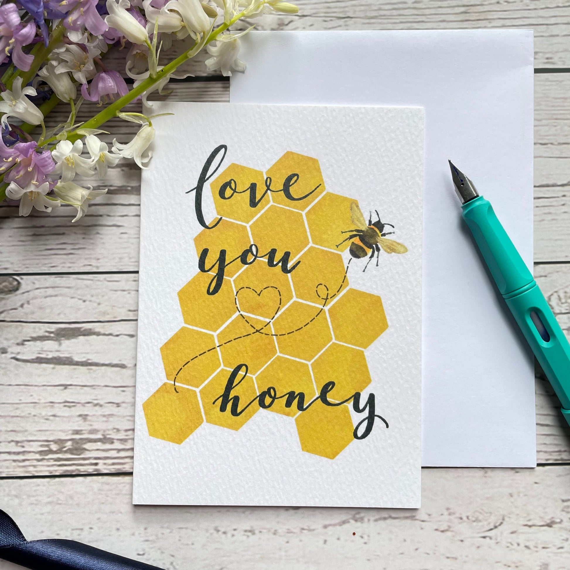 And Hope Designs Greeting & Note Cards Love you honey A6 card