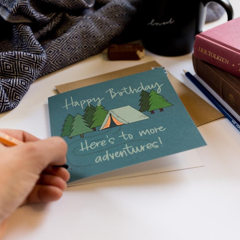 unique birthday card for men eho love adventure and exploring in the great outdoors