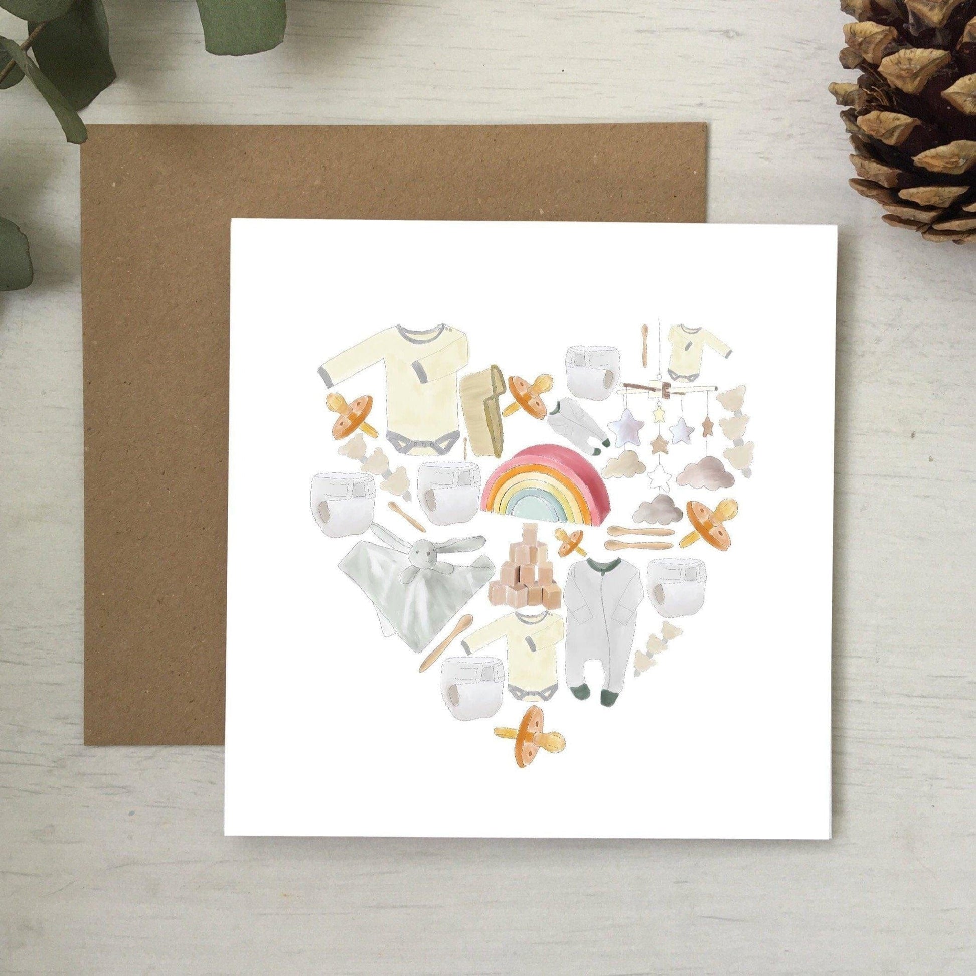 And Hope Designs Cards New baby heart card