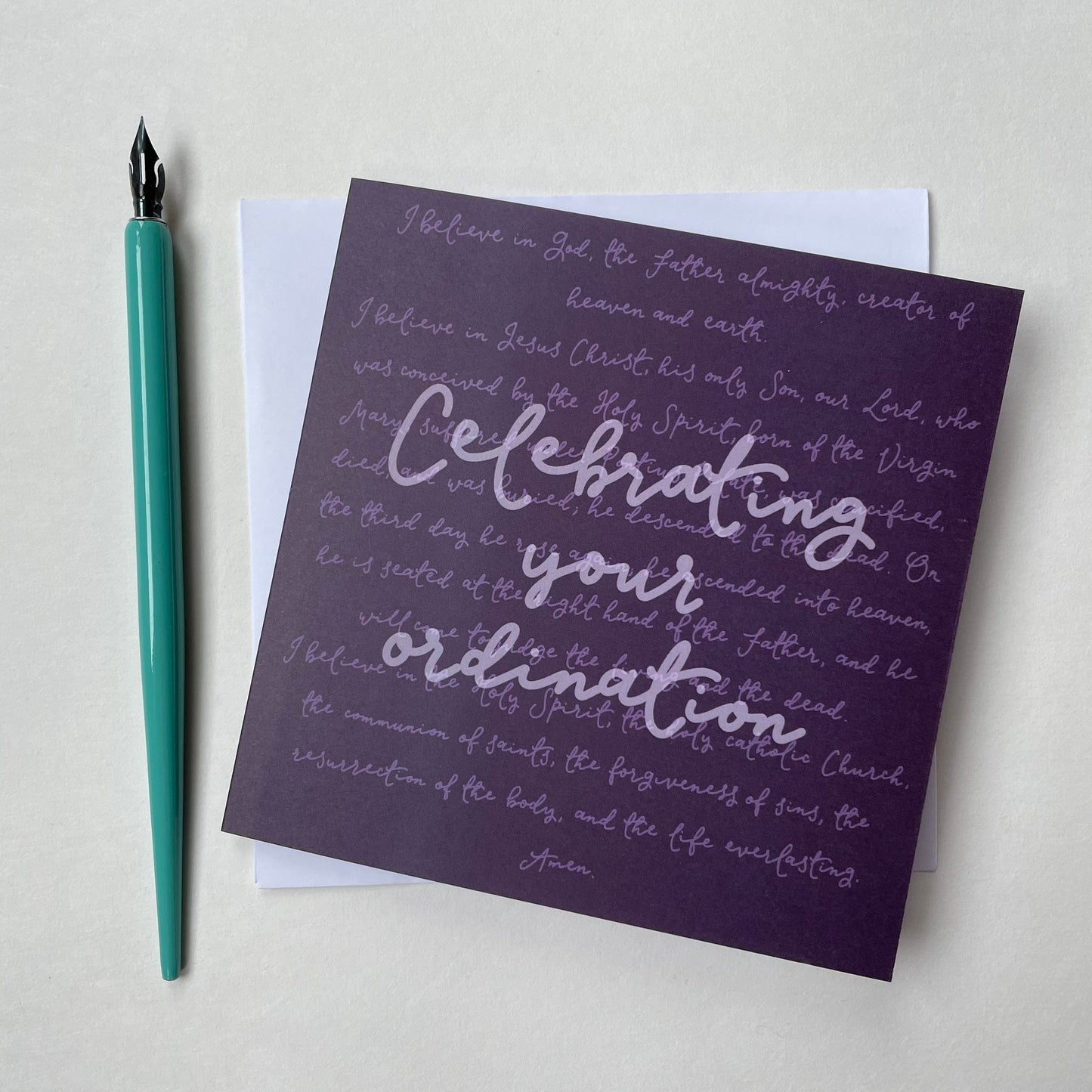 And Hope Designs Greeting & Note Cards Ordination card - celebrating your ordination - apostles creed