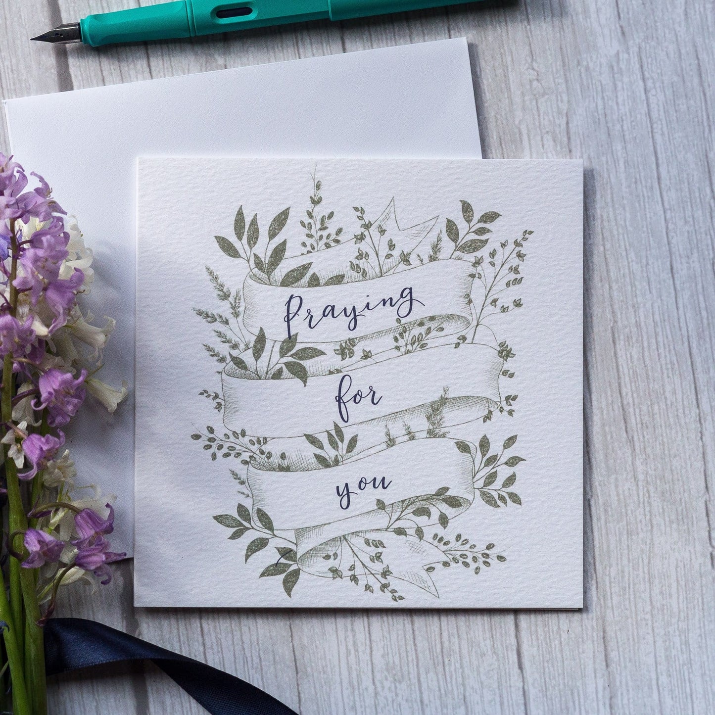 And Hope Designs Greeting & Note Cards Praying for you floral card