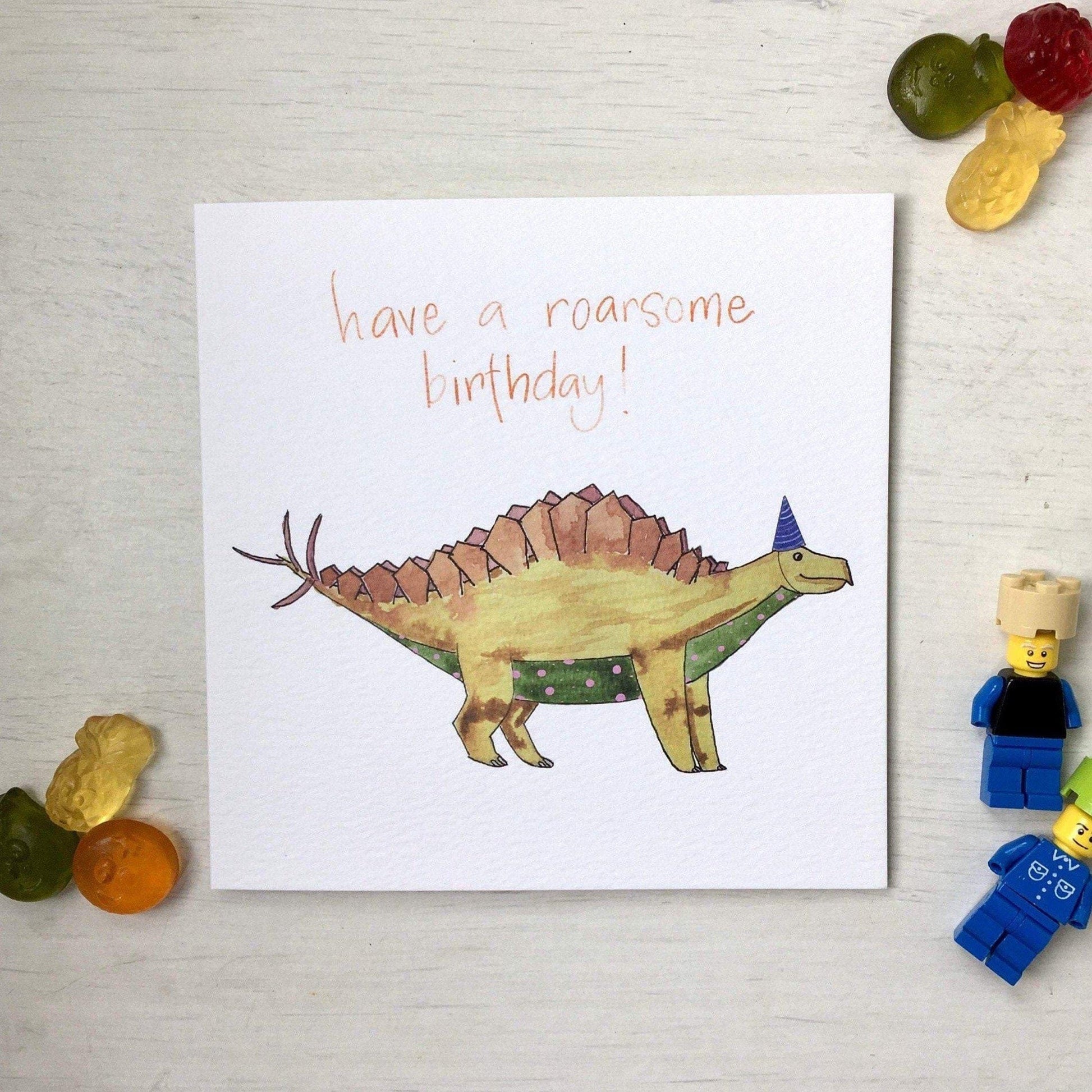 You're Roarsome!  Dinosaur cards, Cards handmade, Original card